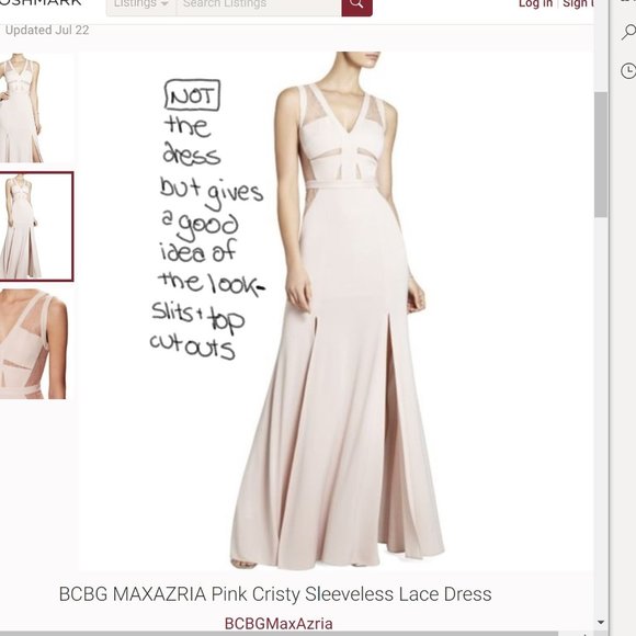 BCBGMaxAzria Royal Blue Evening Dress - Picture 5 of 9